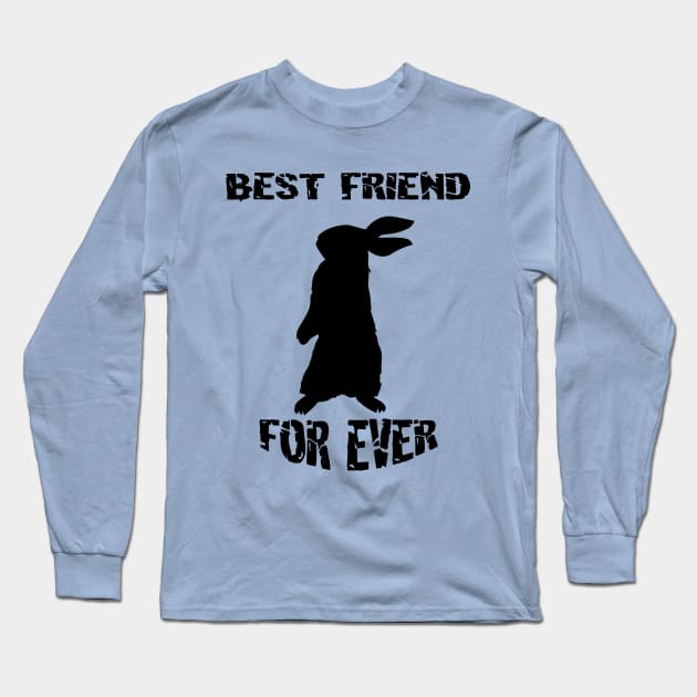 Rabbit Best Friend for Ever Long Sleeve T-Shirt by youki